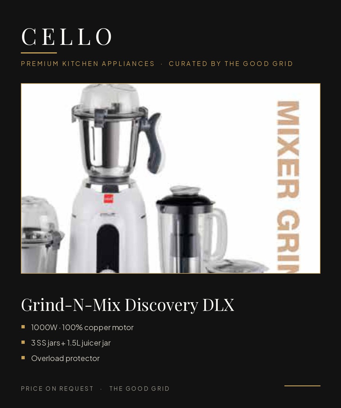 Cello Grind-N-Mix Discovery DLX