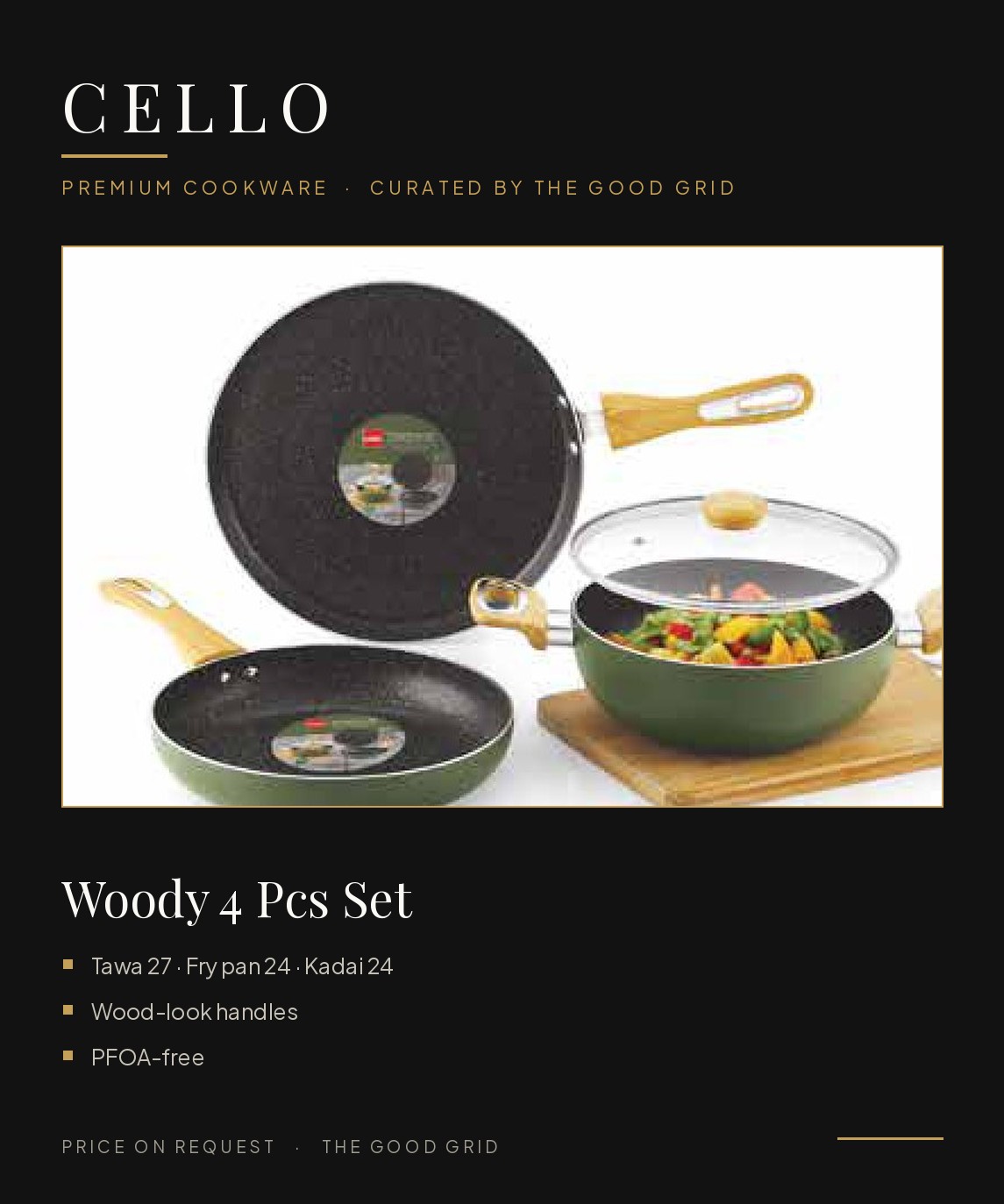 Cello Woody 4 Pcs Set