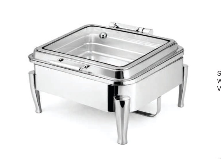 Platina Rectangular Chafing Dish — 9L