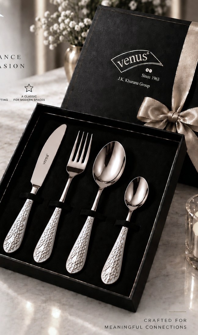 Venus Signature Cutlery Set — Silver (Mirror)