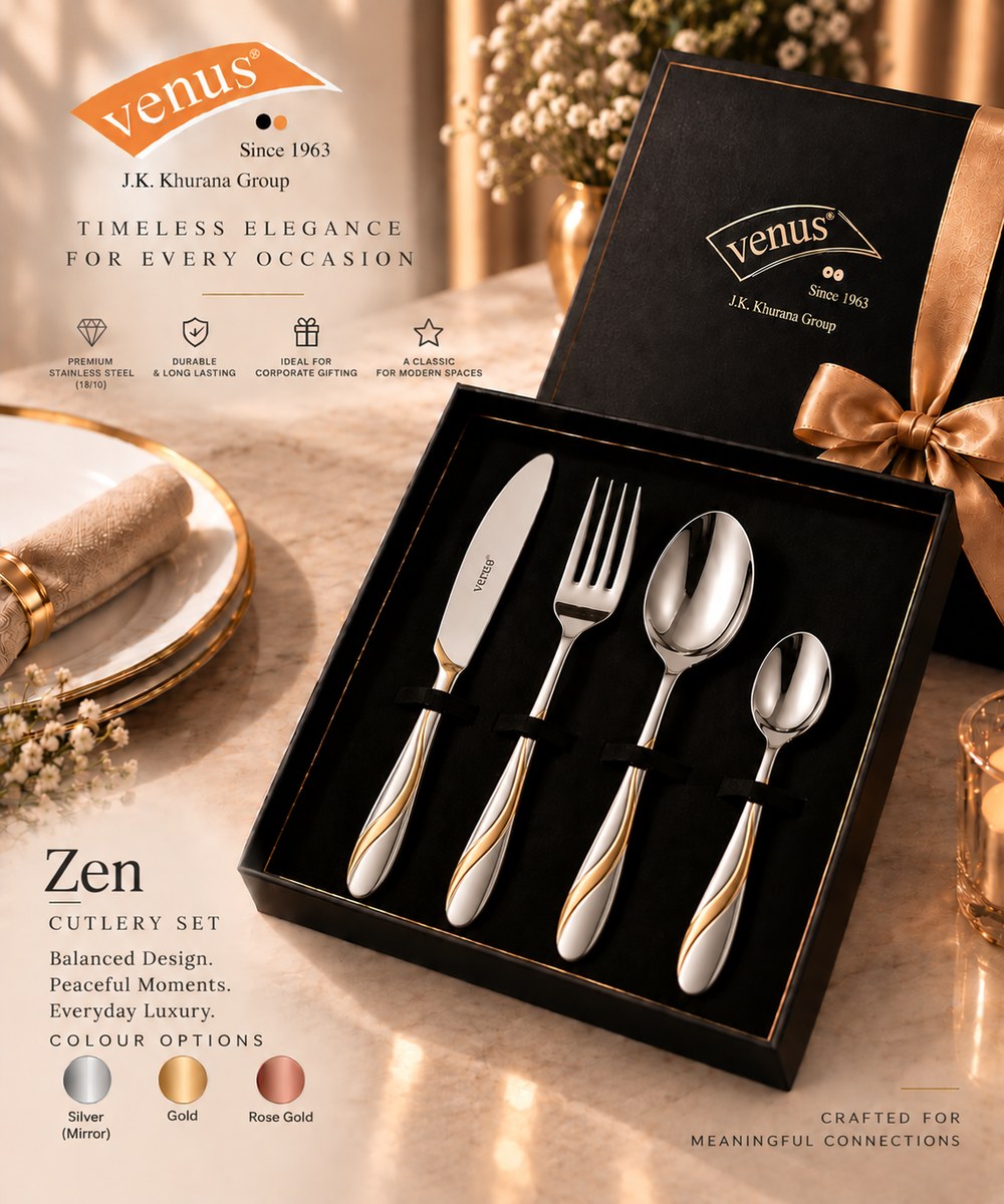Venus Zen cutlery set in gift box